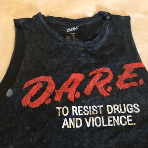 D.A.R.E. Distressed Crop Top